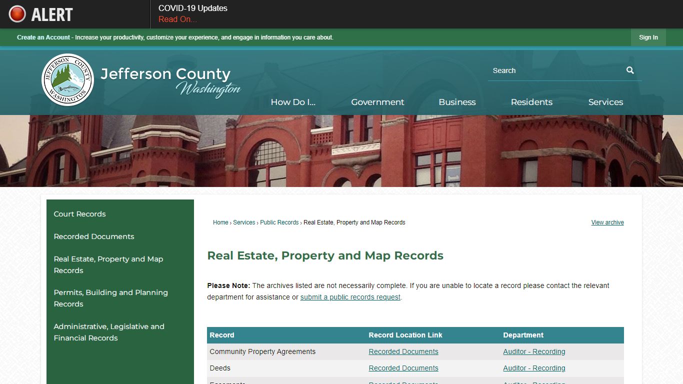 Real Estate, Property and Map Records | Jefferson County, WA